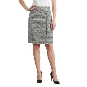 Nina Ricci Tweed Pattern Knee Length Skirt, FR38/US6/S